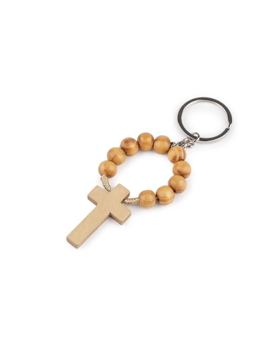 Prívesok na kľúče / kabelky desiatok drevený - 1 ks | Mimib