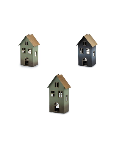 Kovový domček na sviečku - 1 ks | Mimib