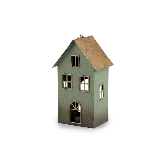 Kovový domček na sviečku - 1 ks | Mimib