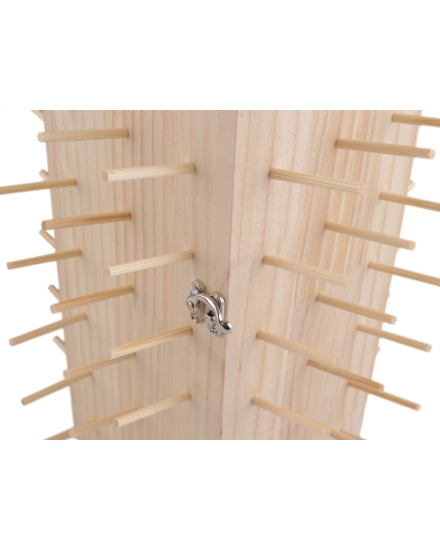 Drevený stojan na nite otočný s úložným priestorom, výška 44 cm - 1 ks | Mimib