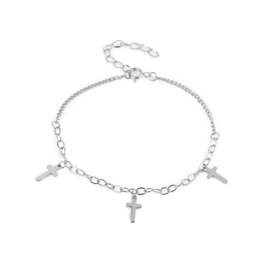 Náramok z nerezovej ocele krížik - 1 ks | Mimib