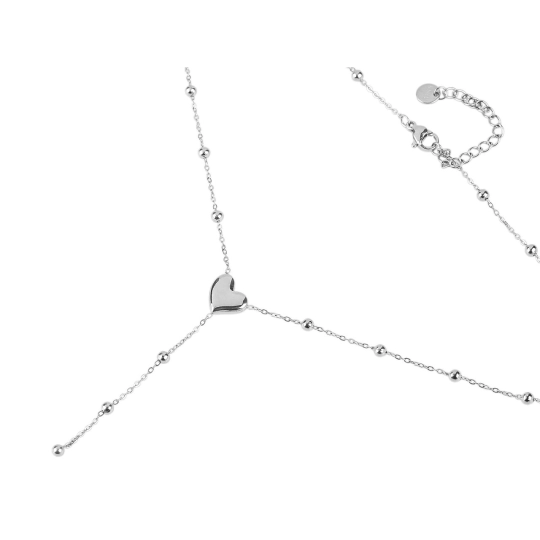 Náhrdelník z nerezovej ocele srdce - 1 ks | Mimib