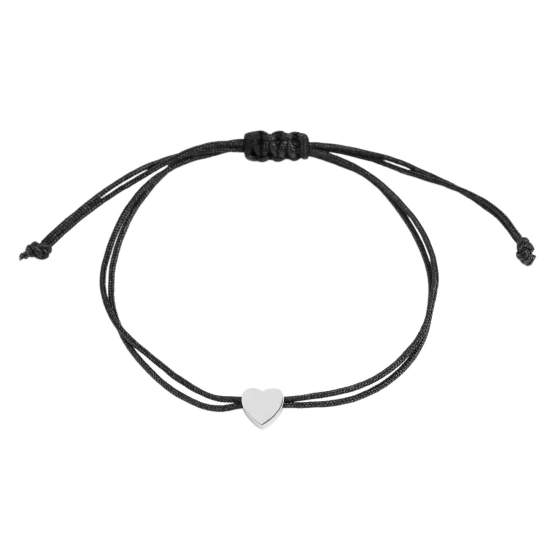 Náramok shamballa srdce z nerezovej ocele - 1 ks | Mimib