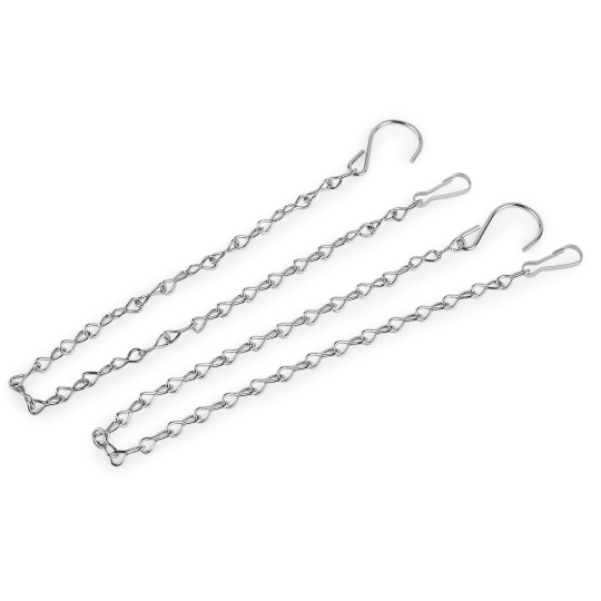 Kovová retiazka na zavesenie dekorácií, kvetináčov 50 cm - 2 ks | Mimib