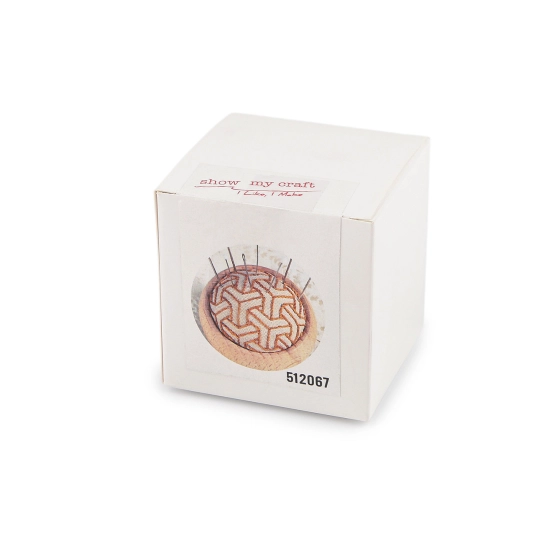 Kreatívna súprava na výrobu ihelníčka s dreveným podstavcom - 1 sada | Mimib