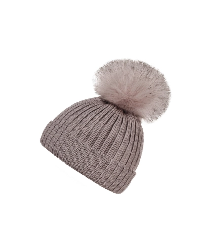 Dievčenská zimná čiapka s brmbolcom - 1 ks | Mimib