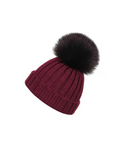 Dievčenská zimná čiapka s brmbolcom - 1 ks | Mimib