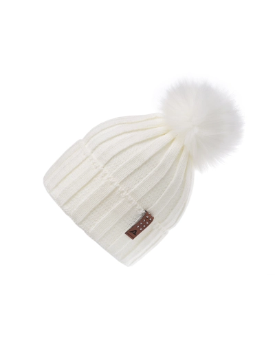 Dievčenská zimná čiapka s brmbolcom - 1 ks | Mimib