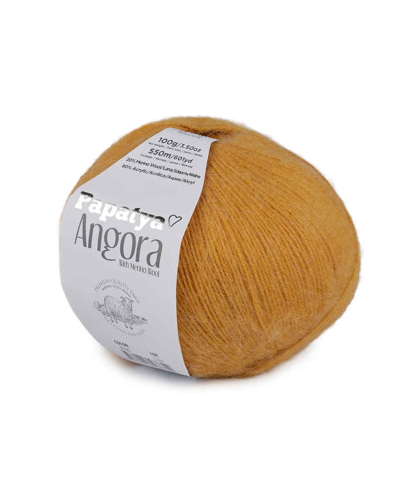 Pletacia priadza Papataya Angora 100 g - 1 ks | Mimib