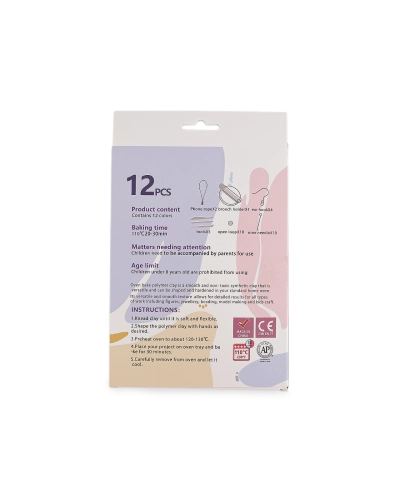 Modelovacia polymérová hmota sada 12x30 g - 1 sada | Mimib