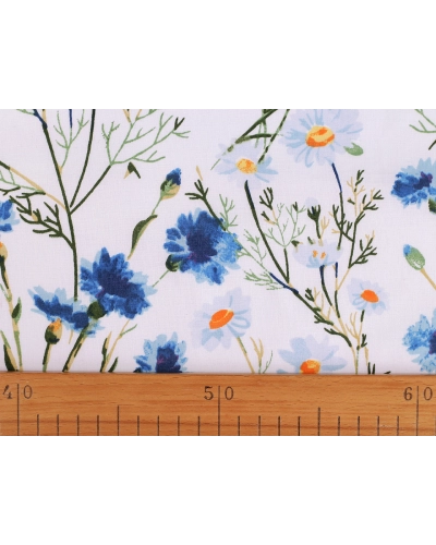 Bavlnená látka / plátno kvety - 1 m | Mimib