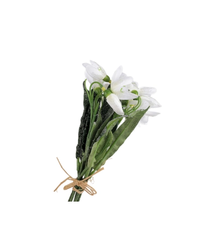 Umelé snežienky s efektom námrazy - 1 zväzok | Mimib