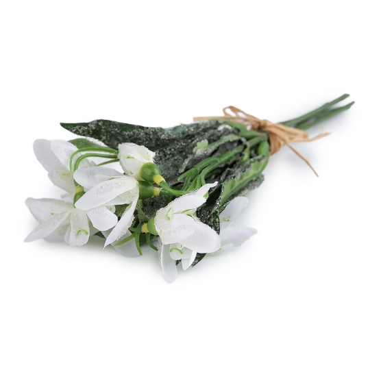 Umelé snežienky s efektom námrazy - 1 zväzok | Mimib