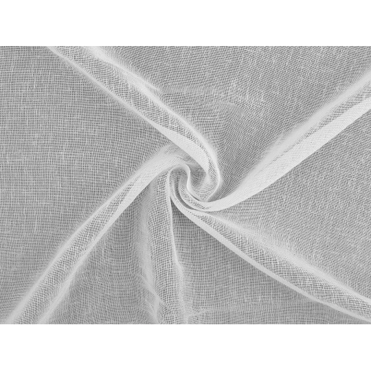 Záclona / voál s olovkom so štruktúrou pripomínajúcou ľan šírka 300 cm - 1 m | Mimib