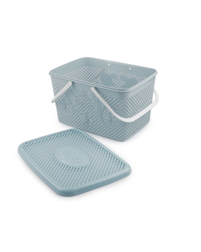 Plastový košík s vekom 20x35 cm - 1 ks | Mimib