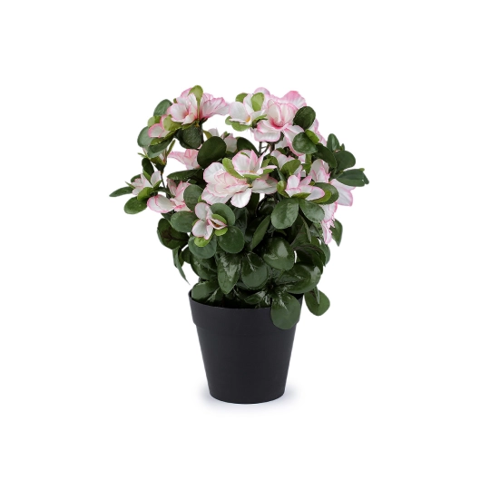 Umelá azalka v kvetináči - 1 ks | Mimib