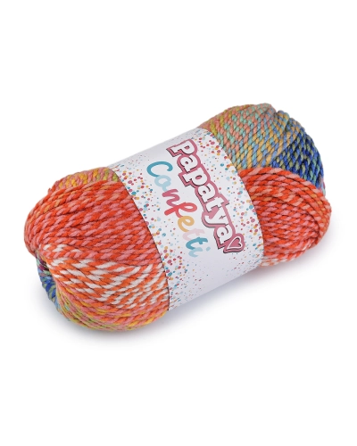 Pletacia priadza Papatya Confetti 100 g - 1 ks | Mimib