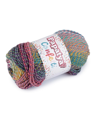 Pletacia priadza Papatya Confetti 100 g - 1 ks | Mimib