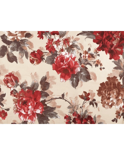 Bavlnená látka / plátno kvety / ruže šírka 220 cm - 1 m | Mimib