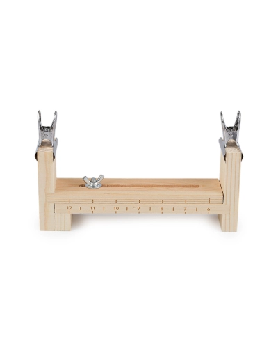 Drevený stav na pletenie náramkov a náhrdelníkov, nastaviteľný - 1 ks | Mimib