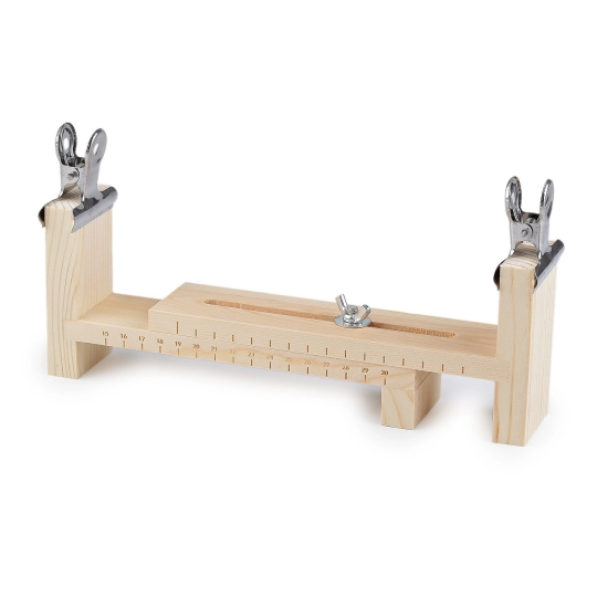 Drevený stav na pletenie náramkov a náhrdelníkov, nastaviteľný - 1 ks | Mimib