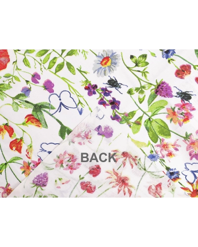 Bavlnená látka / plátno lúčne kvety - 1 m | Mimib