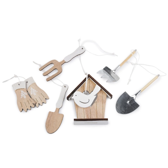 Záhradné náradie na aranžovanie sada 6 ks - 1 sada | Mimib