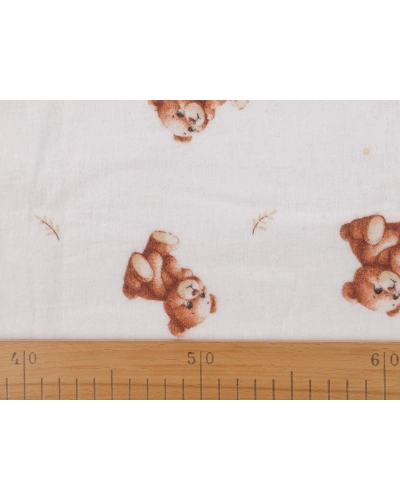 Bavlnený flanel medvedík - 1 m | Mimib