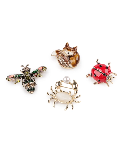 Brošňa včela, krab, líška, lienka - 1 ks | Mimib