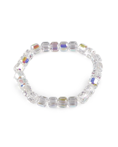 Náramok pružný z brúsených korálikov s AB efektom - 1 ks | Mimib