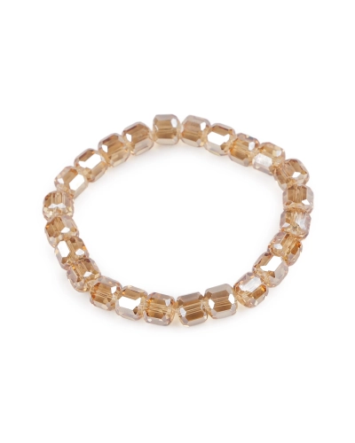 Náramok pružný z brúsených korálikov s AB efektom - 1 ks | Mimib