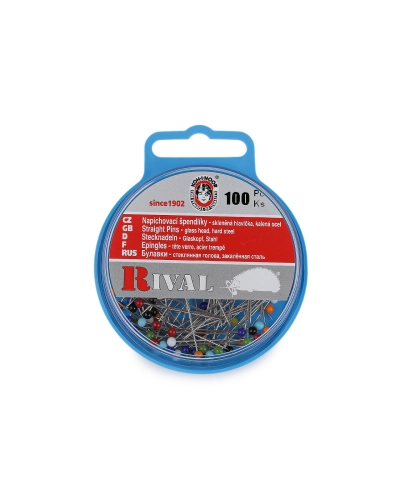 Špendlíky so sklenenou hlavičkou dĺžka 31, 38 mm - 1 krab. | Mimib