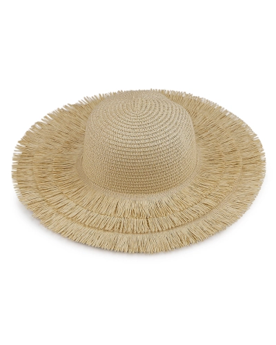 Dámsky letný klobúk / slamák na dozdobenie so strapcami - 1 ks | Mimib