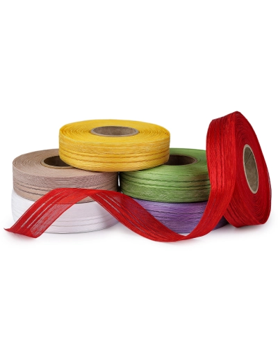 Plátnová stuha s efektnou niťou šírka 25 mm - 20 m | Mimib