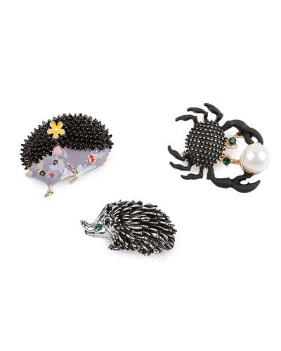 Brošňa ježko, krab - 1 ks | Mimib