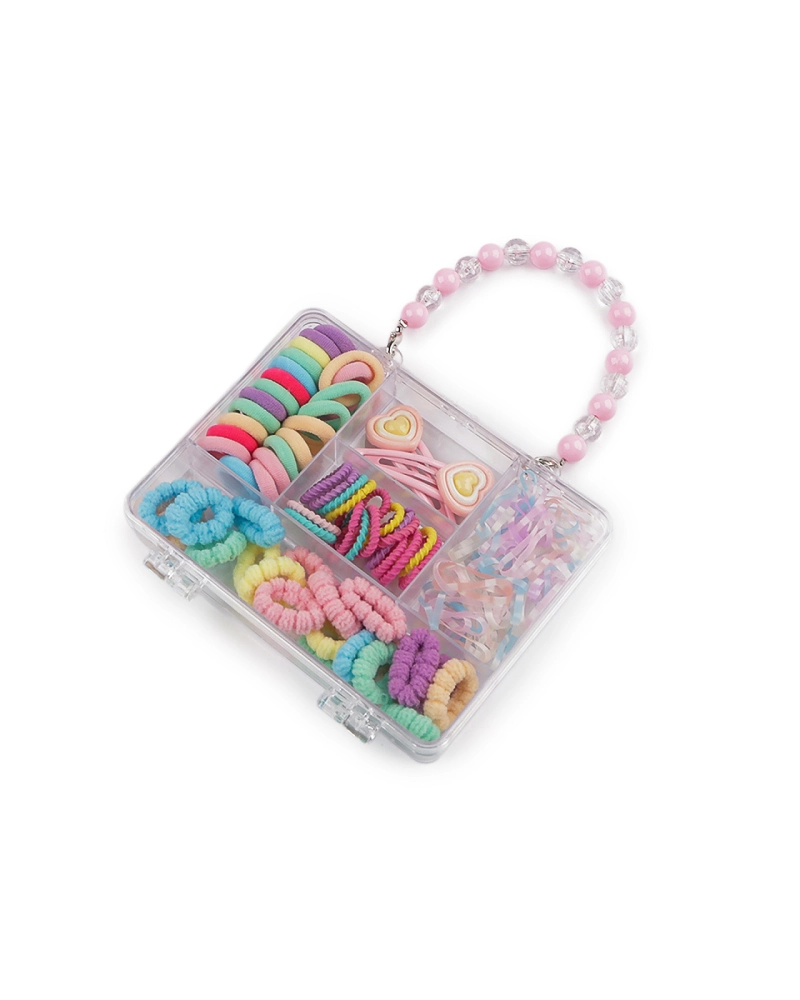 Mini gumičky a sponky do vlasov v boxe - 1 sada | Mimib