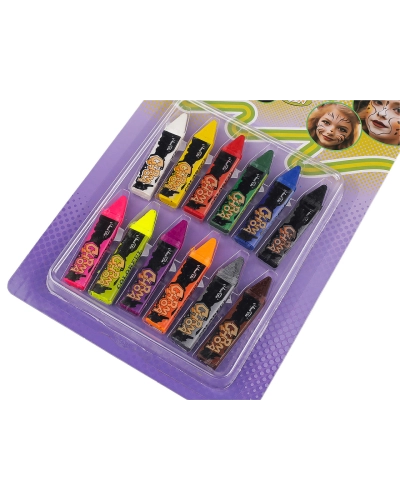 Farby na tvár tyčinka, súprava 12 ks - 1 ks | Mimib