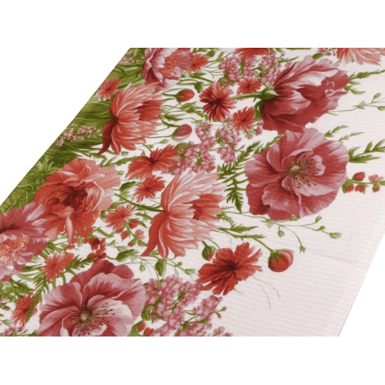 Bavlnené vaflové piké kvety - 1 m | Mimib