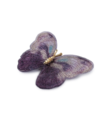 Brošňa motýľ textilný - 1 ks | Mimib