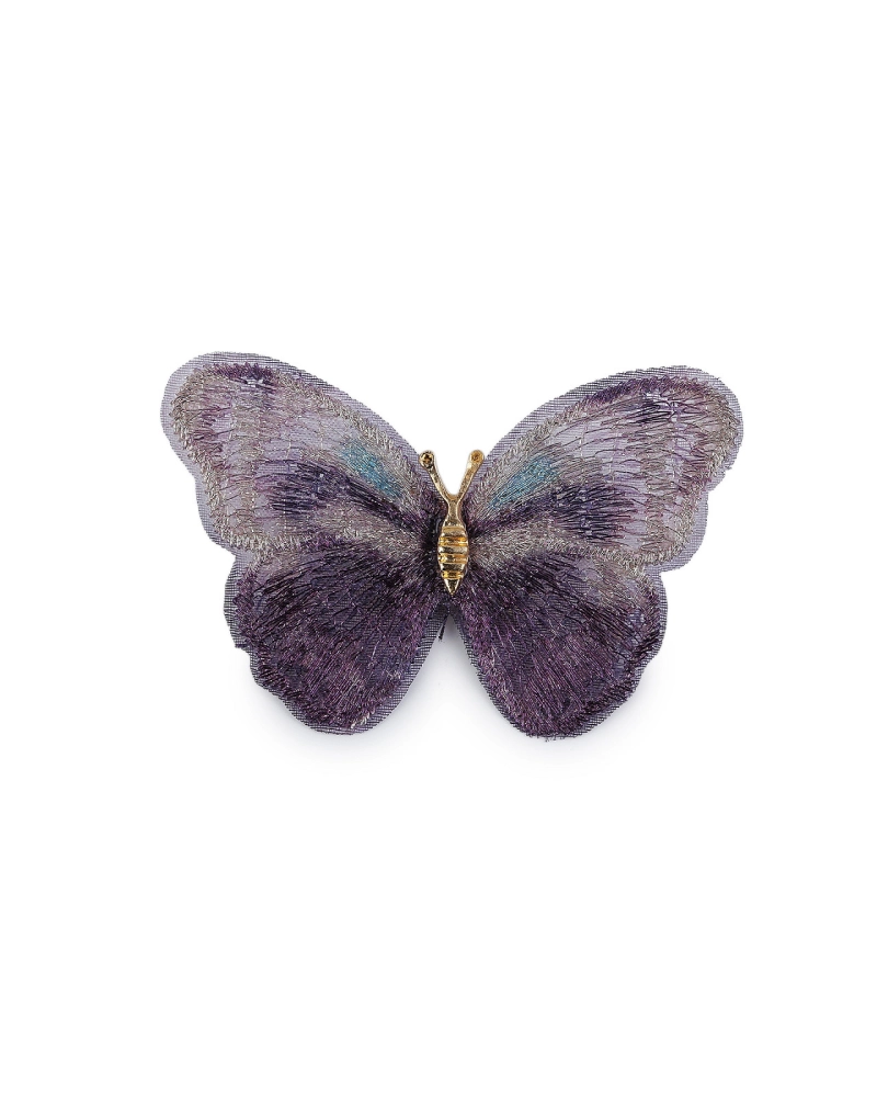 Brošňa motýľ textilný - 1 ks | Mimib