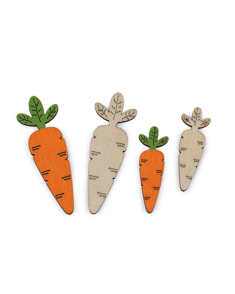 Drevená mrkva na aranžovanie - 1 sáčok | Mimib