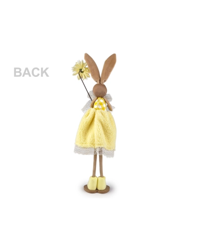 Veľkonočný zajačik s kvetom - 1 ks | Mimib
