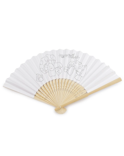 Detský vejár na domaľovanie / vymaľovanie - 1 ks | Mimib