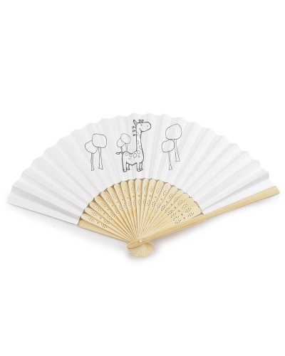 Detský vejár na domaľovanie / vymaľovanie - 1 ks | Mimib