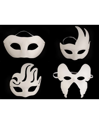 Karnevalová maska - škraboška na domaľovanie - 1 ks | Mimib