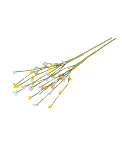 Umelá vetvička s púčikmi na drôtiku tvarovateľná - 2 ks | Mimib