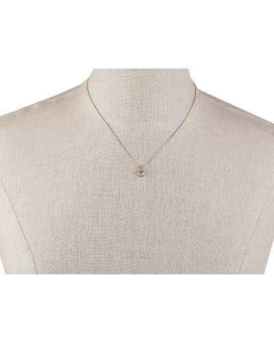 Náhrdelník z nerezovej ocele s brúseným kamienkom - 1 ks | Mimib