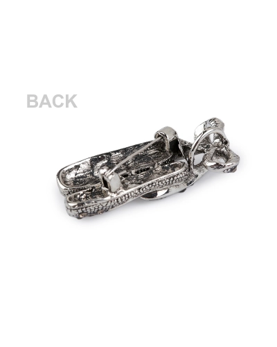 Brošňa s brúsenými kamienkami maska, baletné špičky - 1 ks | Mimib