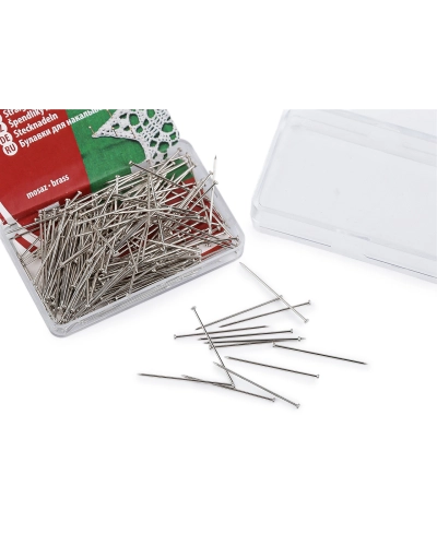 Celokovové špendlíky dĺžka 36 mm mosadzné - 1 krab. | Mimib