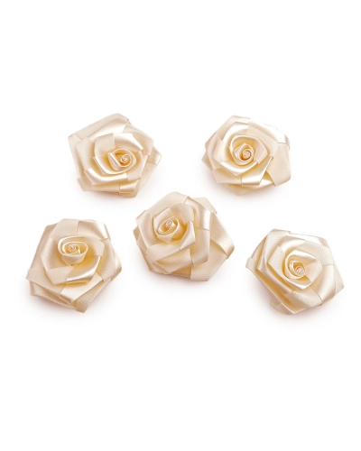 Saténová ruža Ø50 mm - 5 ks | Mimib